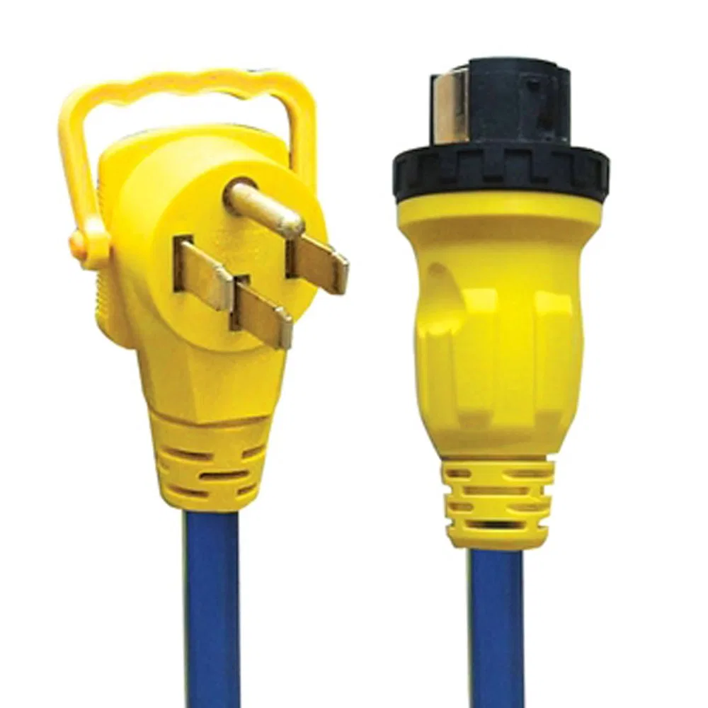 16-00586 – AP PRODUCTS Power Cord, Power Supply Cord 50 Amp Male Plug With EZEE Grip Handle And 50 Amp Female Recepta...